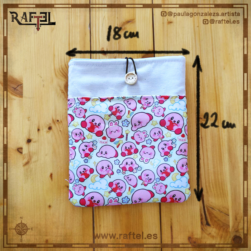 Funda de libro pequeña Kirby verde