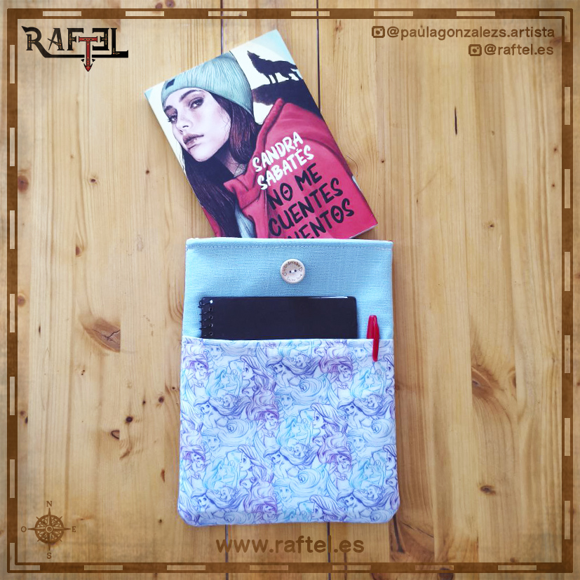 Funda de libro grande La sirenita