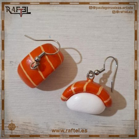 Pendientes Nigiri salmón L