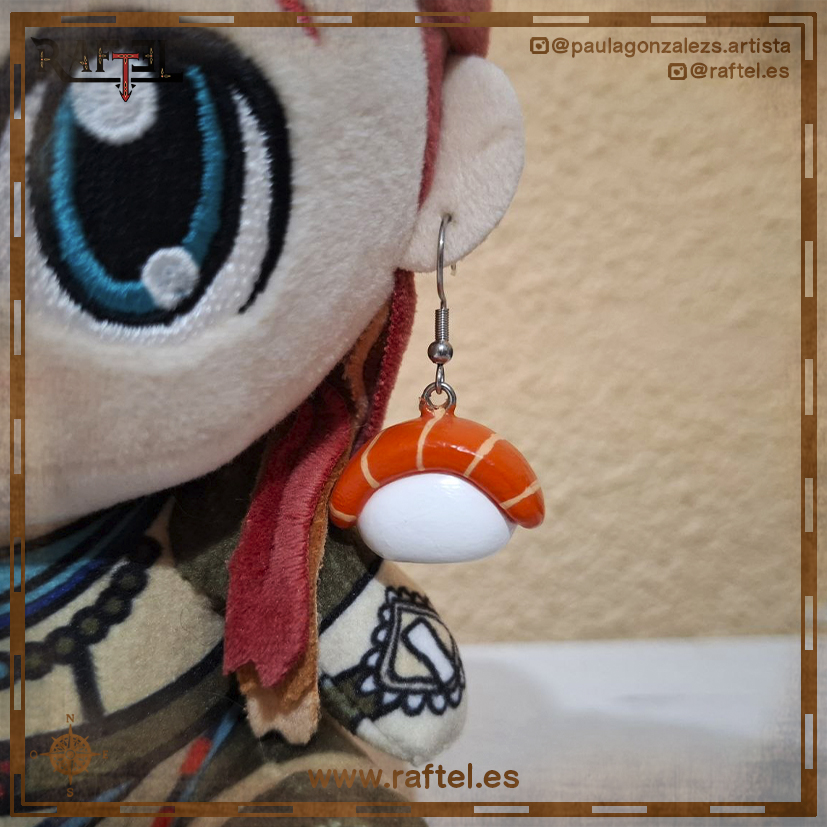 Pendientes Nigiri salmón L