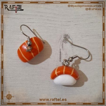 Pendientes Nigiri Salmón M