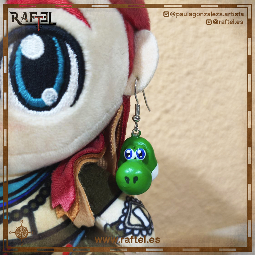 Pendientes Yoshi cara
