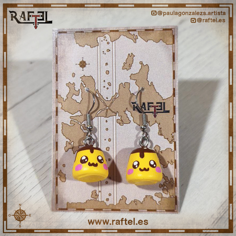 Pendientes Flanes con carita