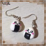 Pendientes Onigiri M con carita