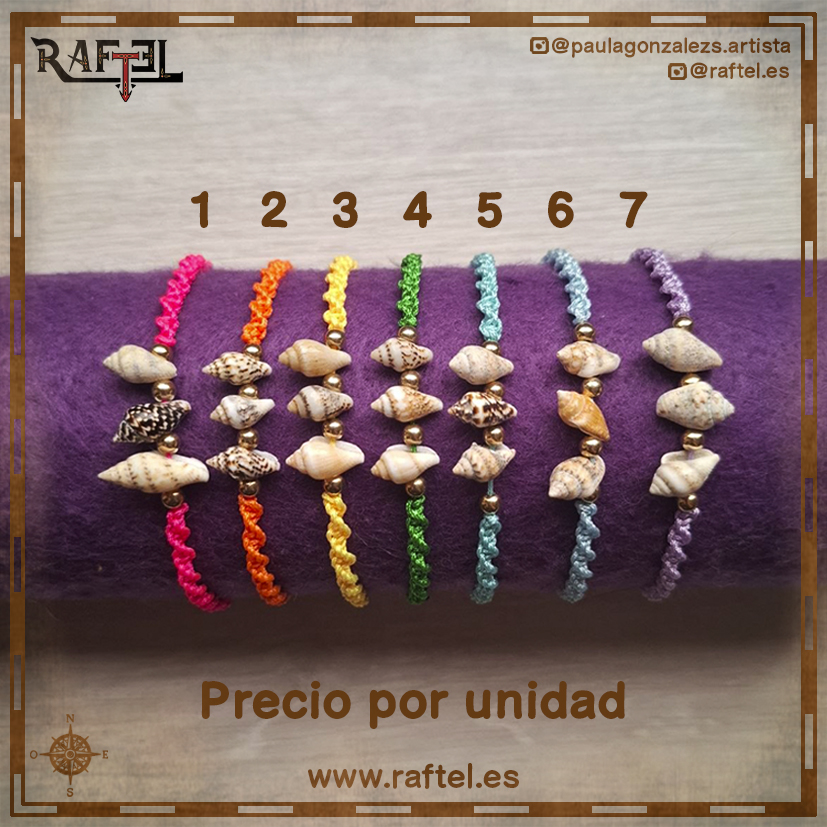 Colección de pulseras Caracolas