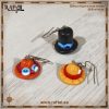 Pendientes Luffy, Ace y Sabo sombreros
