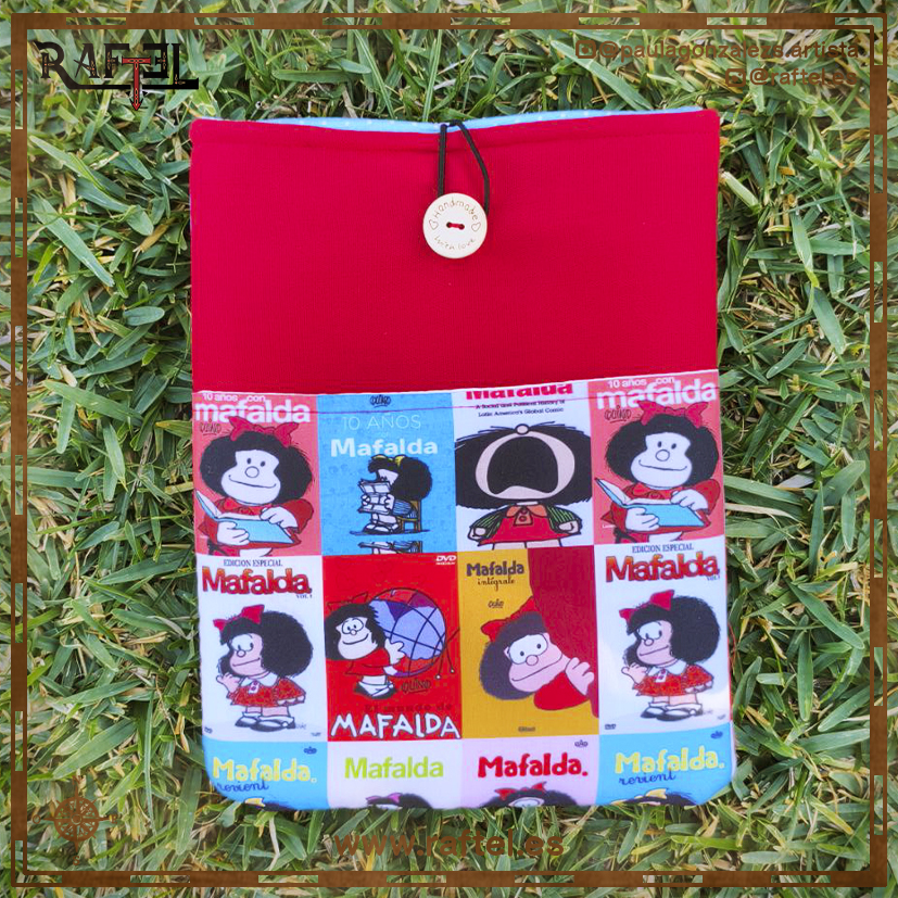 Funda de libro grande Mafalda