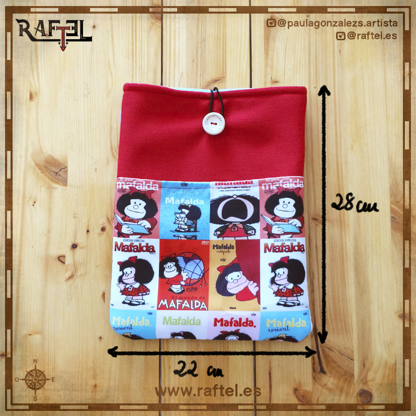 Funda de libro grande Mafalda