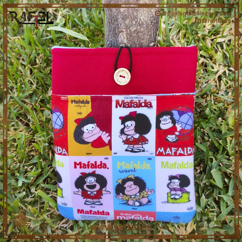 Funda de libro pequeña Mafalda