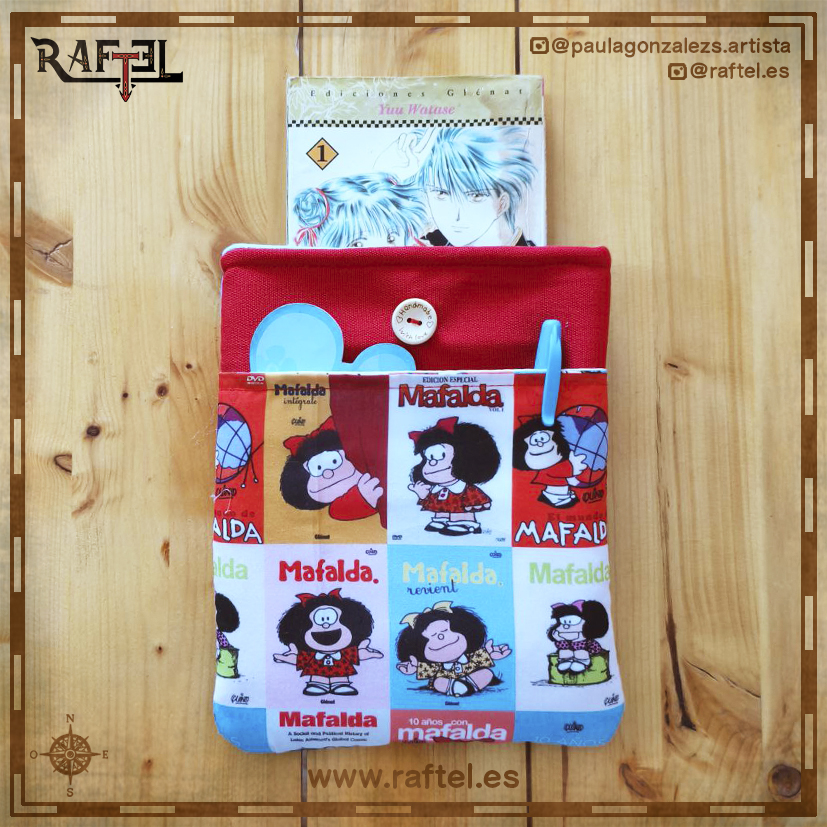 Funda de libro pequeña Mafalda