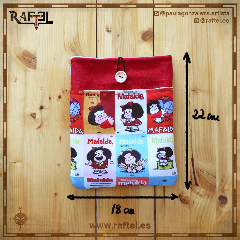 Funda de libro pequeña Mafalda