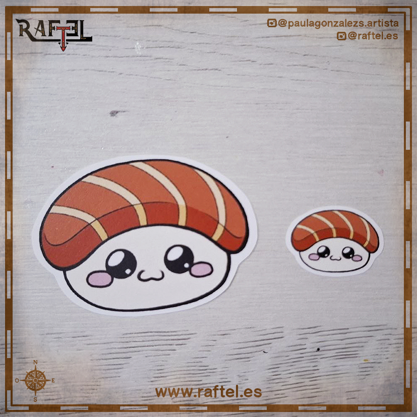 Pack de minipegatinas Sushi