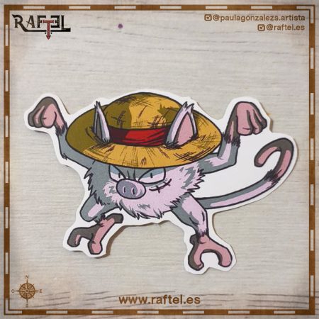 Pegatina Mankey D. Luffy