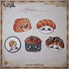 Pack de pegatinas Sushi salmón