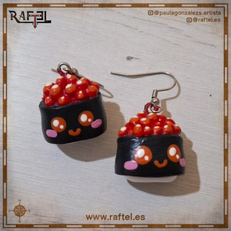 Pendientes Gunkan L con carita