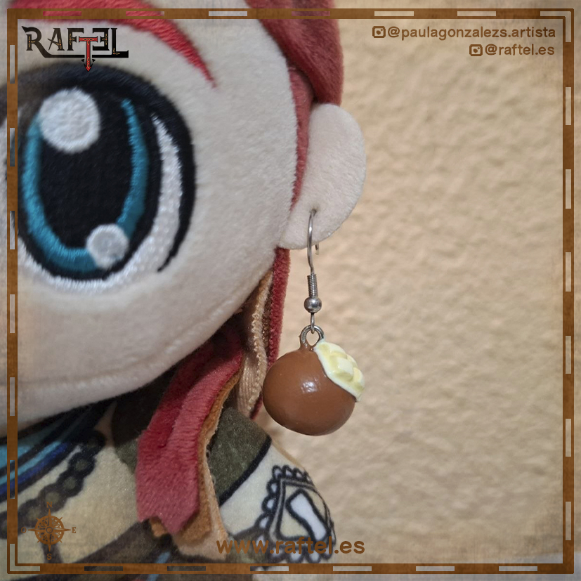 Pendientes Mochi chocolate