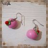 Pendientes Mochi fresa