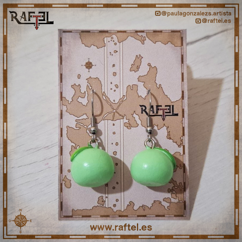 Pendientes Mochi matcha
