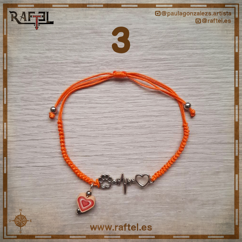 Colección de pulseras Huella, latido, corazón