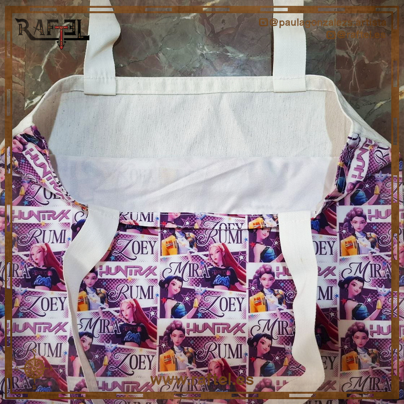 Totebag Huntrix blanca