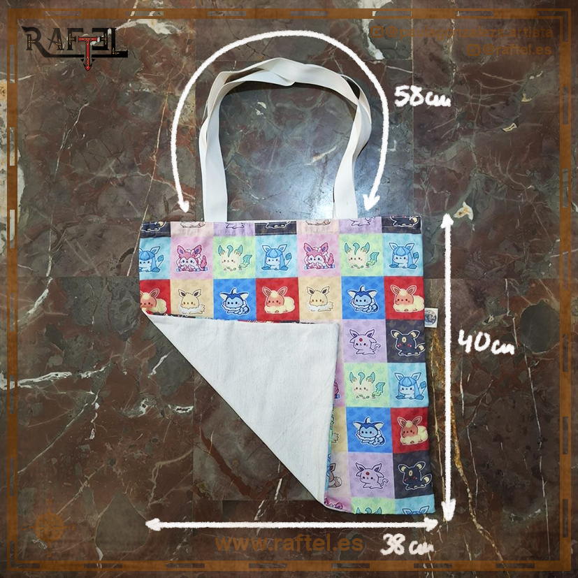 Totebag Eevee evoluciones