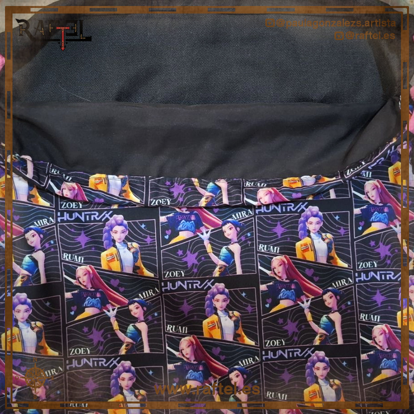 Mochila de cuerdas Huntrix negra