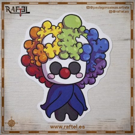 Pegatina The knight payaso