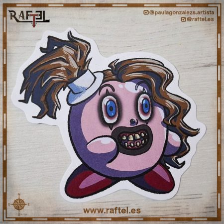 Pegatina Kirby asesina - Kirby Little pale girl