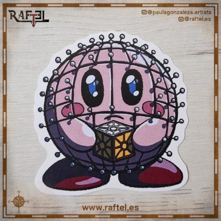 Pegatina Kirby asesino - Kirby Pinhead