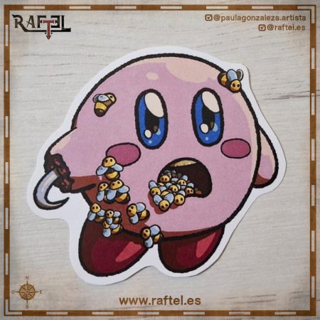 Pegatina Kirby asesino - Kirby Candyman